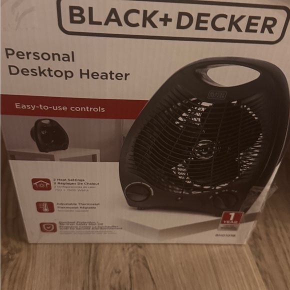 Black & Decker Other - Black & Decker Compact Black Heater